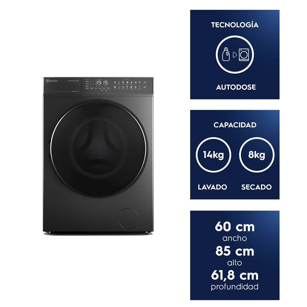 Lavadora Secadora 14/8 Kg Carga Frontal Inverter Flwd12au image number 1.0
