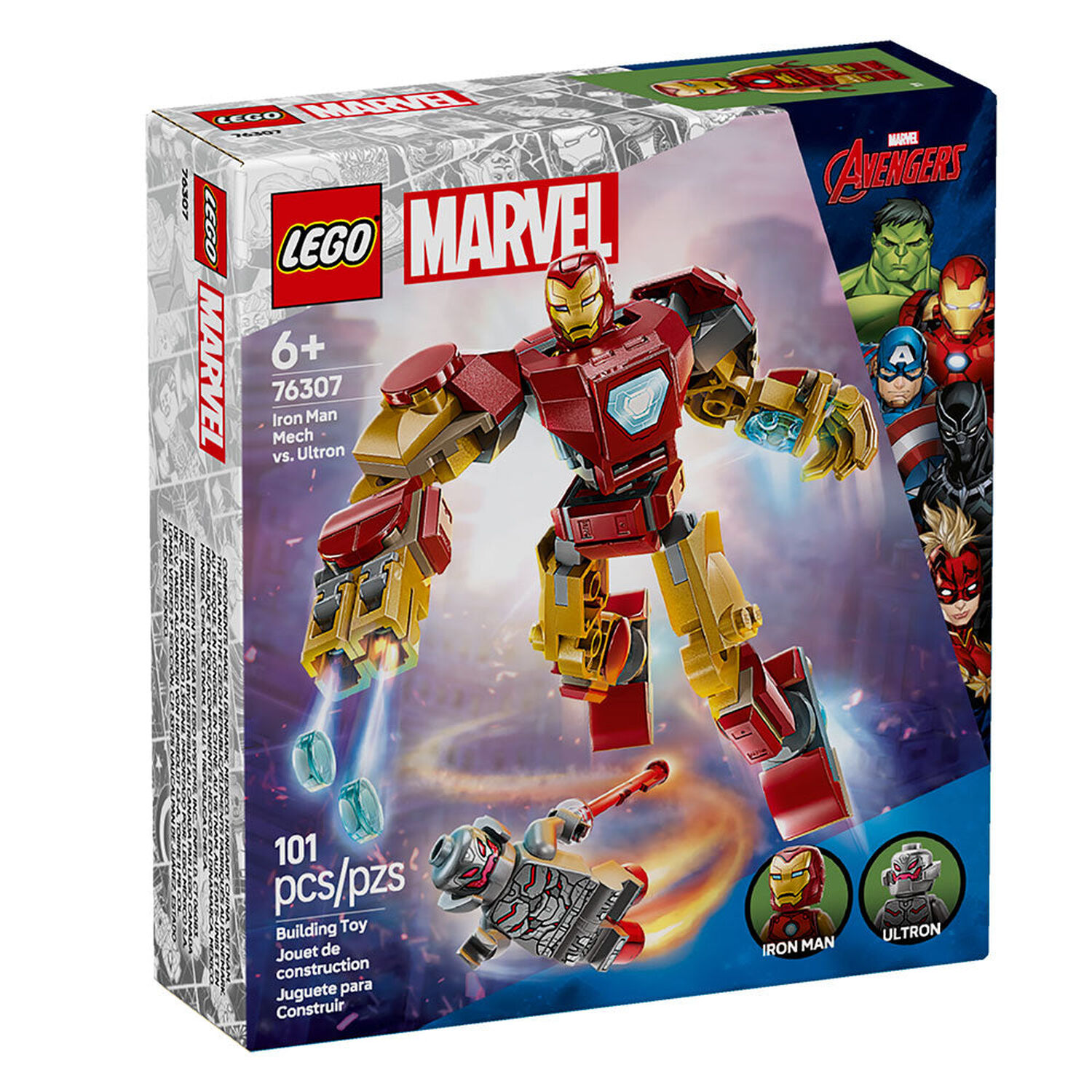 Lego Marvel - Armadura Rob&oacute;tica De Iron Man Vs. Ultr&oacute;n - 76307 image number 9.0