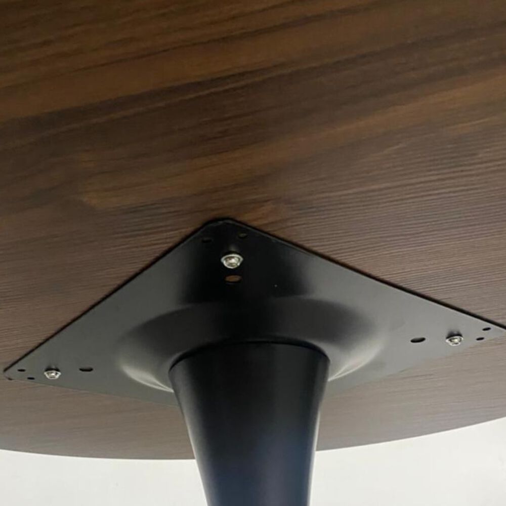 Mesa Tulip 120cm Walnut-black image number 4.0
