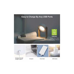Lámpara De Mesa Plegable 4 En 1 Luz Telescópica Portátil
