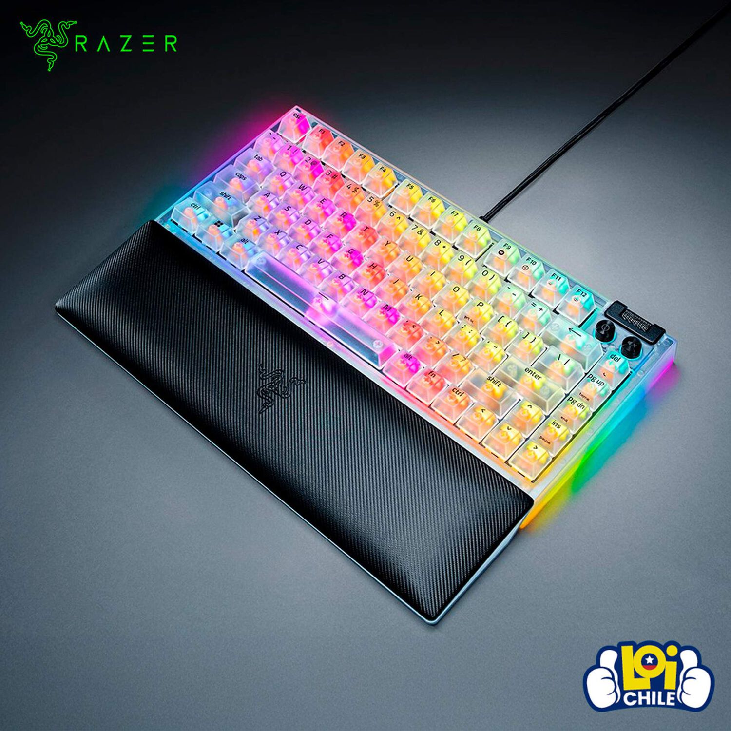 Teclado Gamer Razer Blackwidow V4 75% Switch Orange Phantom image number 5.0