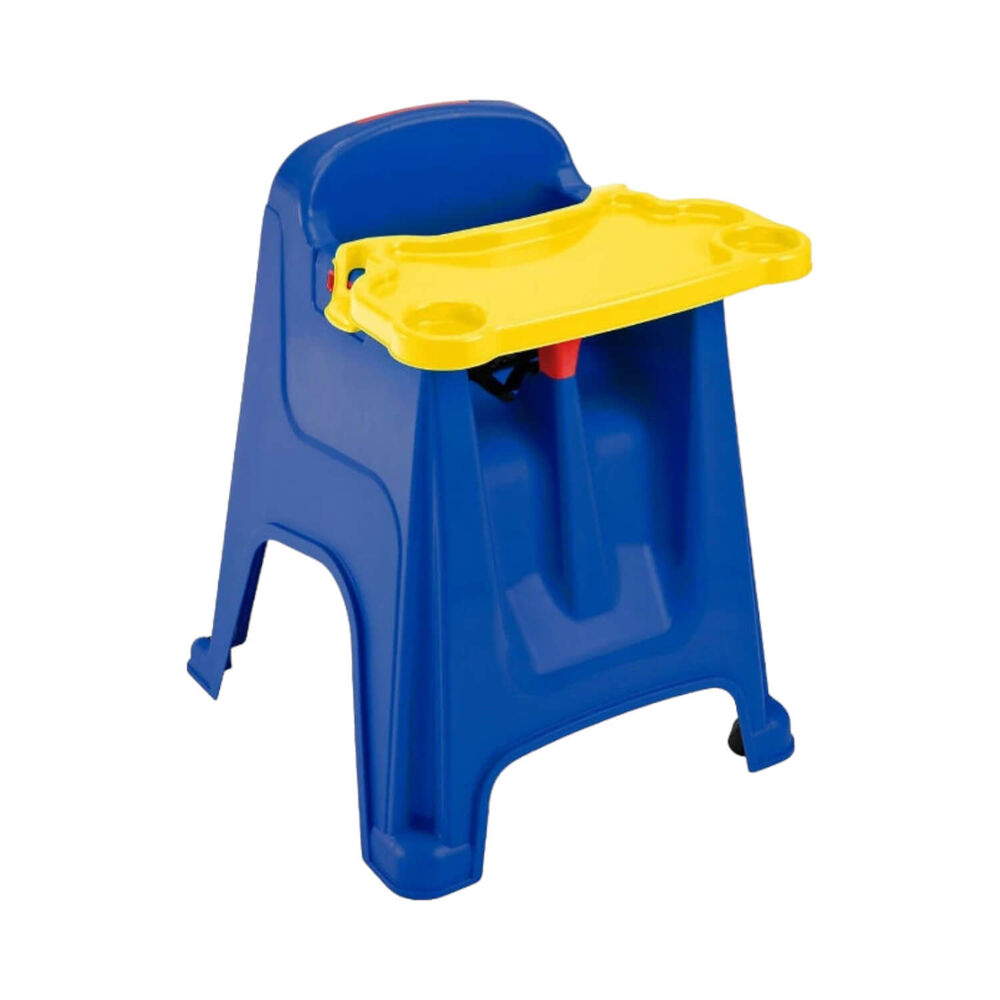 Silla Comedor Para Bebe Azul 60x59x77 Cms Rimax image number 1.0