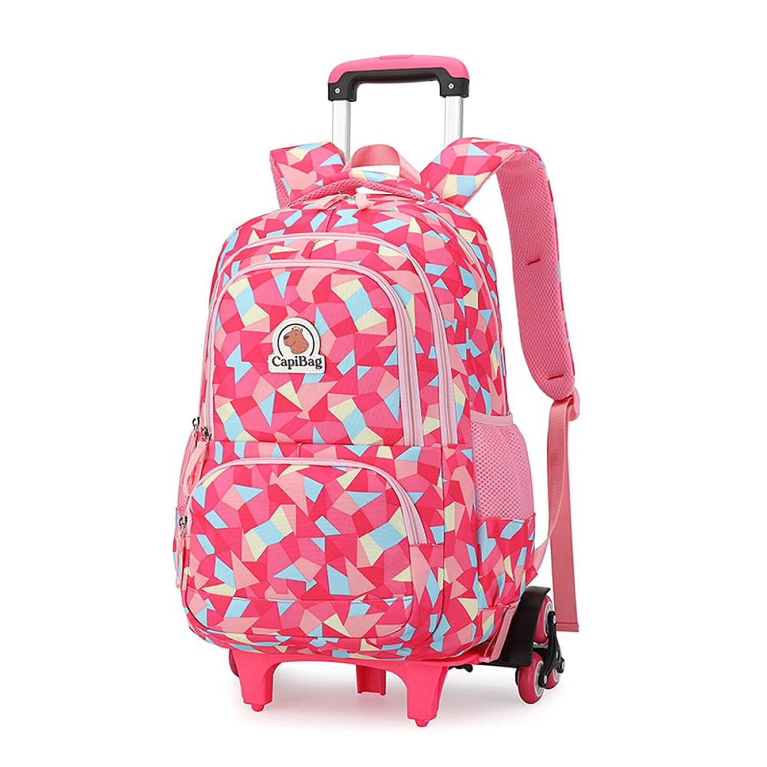 Mochila Infantil 6 Ruedas 30l Capibag Rosada image number 1.0
