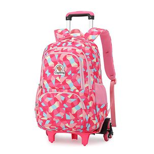 Mochila Infantil 6 Ruedas 30l Capibag Rosada