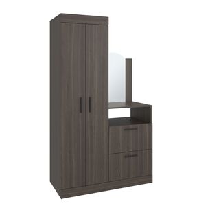 Closet Comoda Con Espejo 3 Puertas 1 Cajon