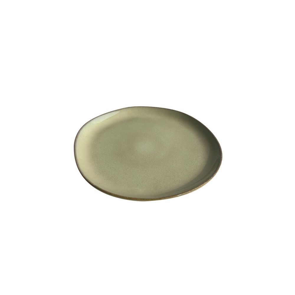 Set De 6 Plato Redondo Ceramica 20 Cm Beige Linea Ekos image number 6.0