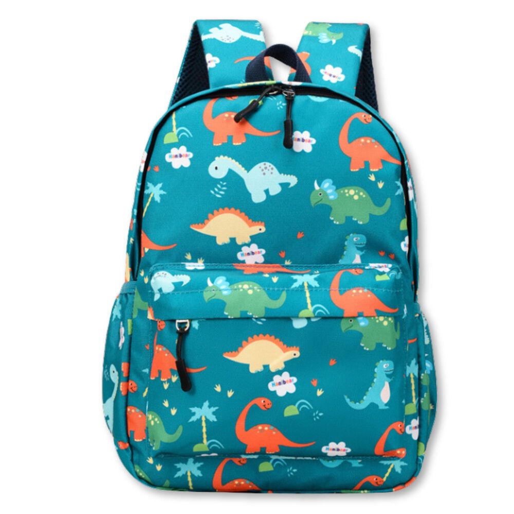 Mochila Infantil Escolar 30cm Unisex 3 A 6 Años Turquesa Dinosaurios image number 0.0