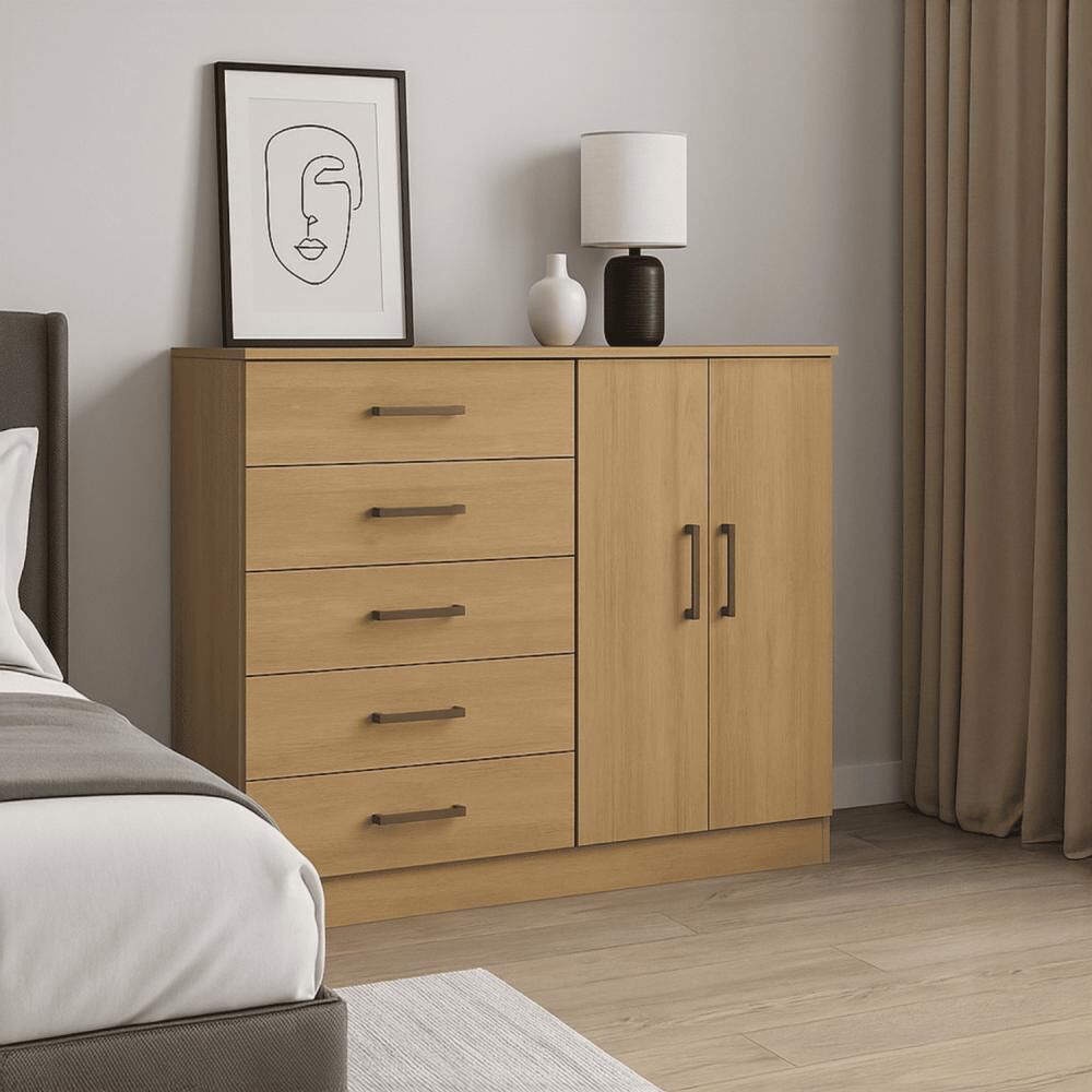 C&oacute;moda Exit C&oacute;moda C&oacute;moda 5r / 2 Puertas / 5 Cajones image number 4.0