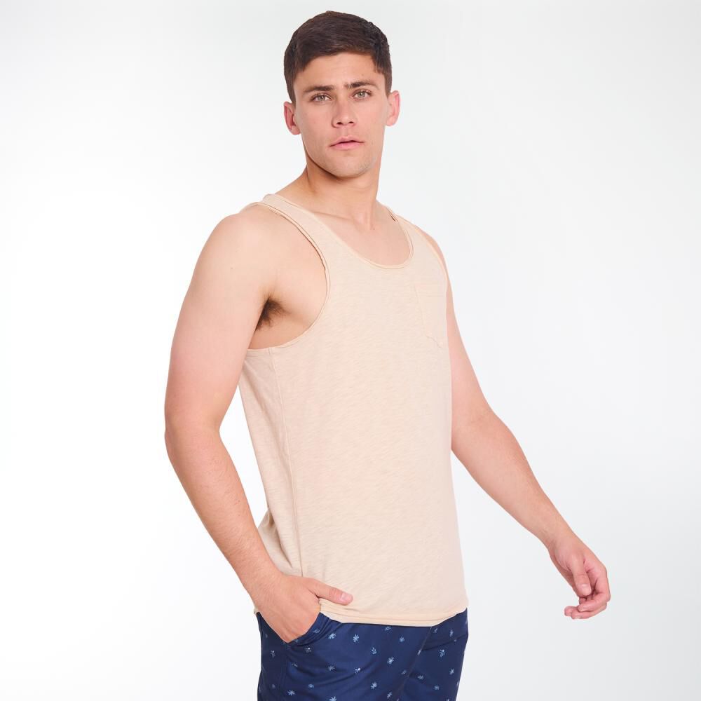 Polera Lisa Sin Mangas Cuello Redondo Hombre Ocean Pacific image number 2.0