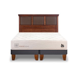 Cama Europea Cic Cocopedic / 2 Plazas / Base Dividida + Respaldo