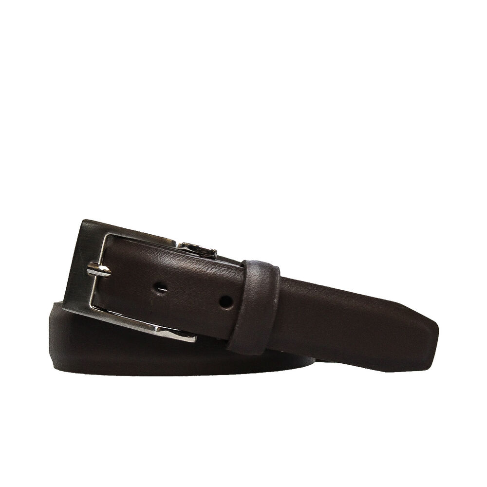 Cinturon Evans Craftmen Café 100% Cuero Genuino image number 0.0