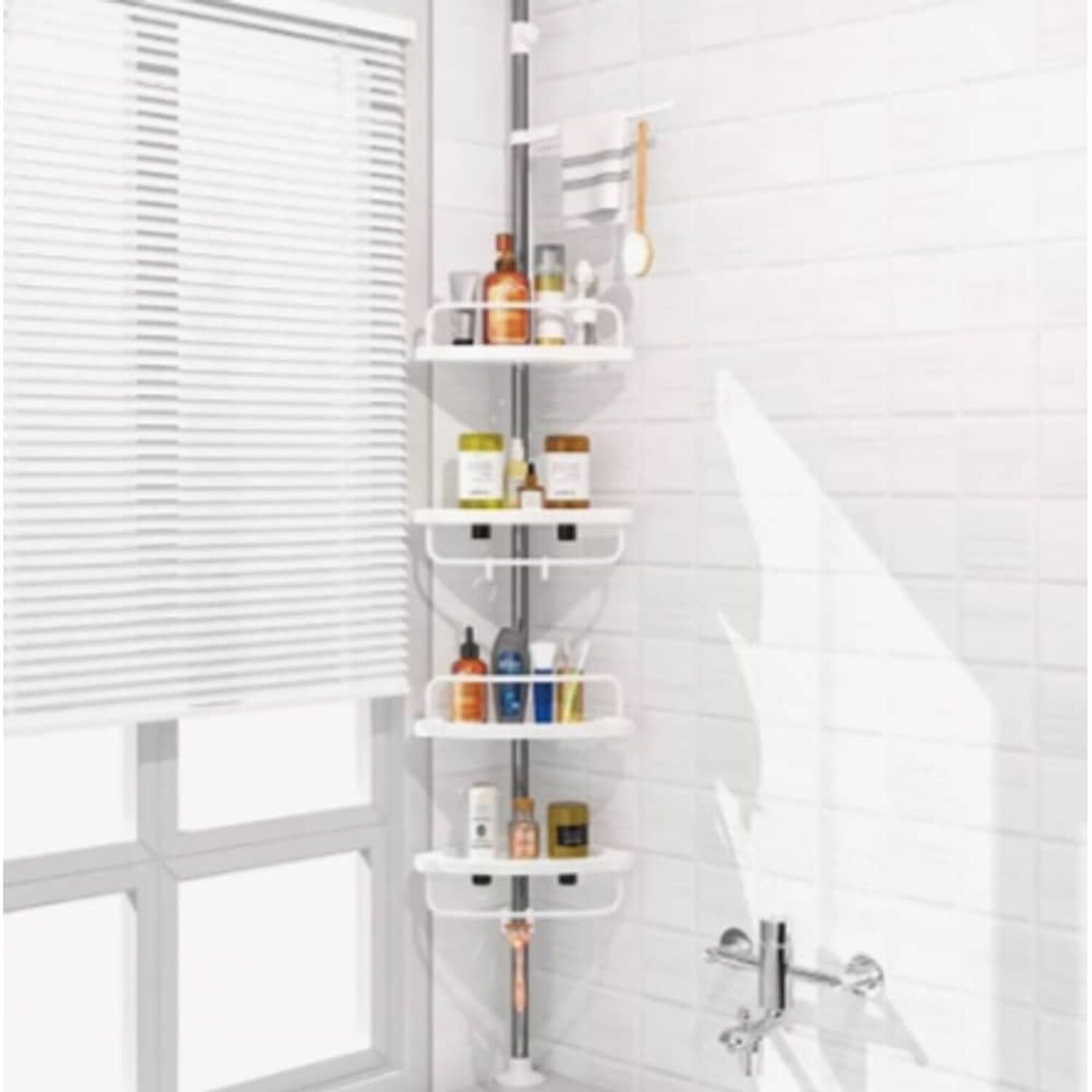 Organizador Esquinero Ducha Multiuso 4 Pisos Ajustable image number 2.0