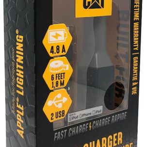 Cargador Para Auto Cat Doble Apple Lightning 4.8a