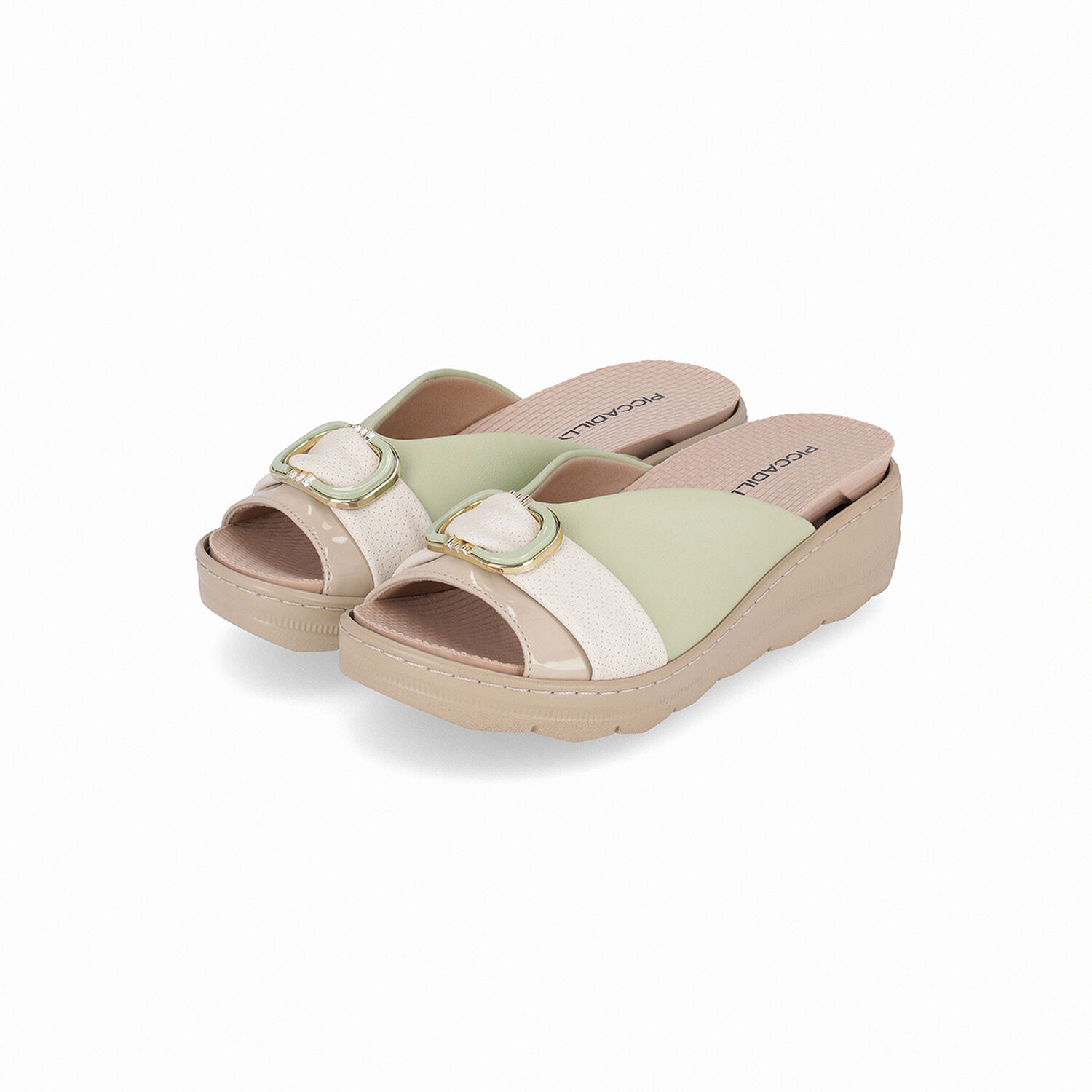 Zueco Mujer Anabela Spa Verde 570 Piccadilly image number 2.0