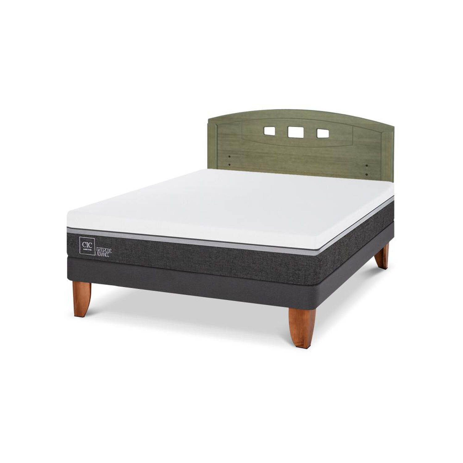 Cama Europea Cic Ortopedic Advance / 2 Plazas / Base Normal + Respaldo image number 5.0
