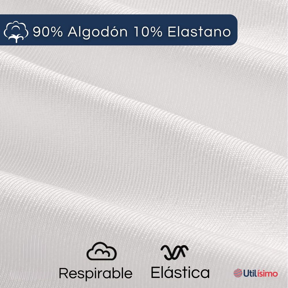 Pack 6 Camisetas Algodón Primera Capa Niño Manga Larga Blanco Negro image number 6.0