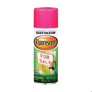 Pintura En Aerosol Fluorescente 312grs Rosa - Rust Oleum