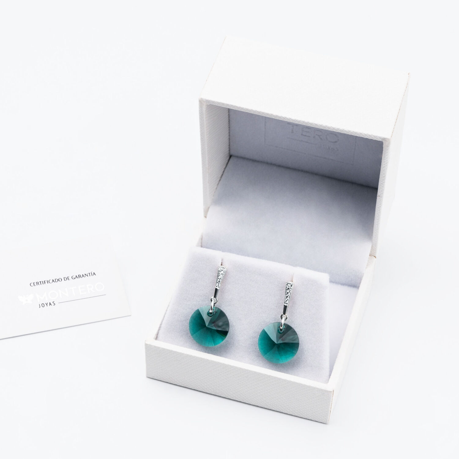 Aros Paris Cristales Genuinos Emerald image number 2.0