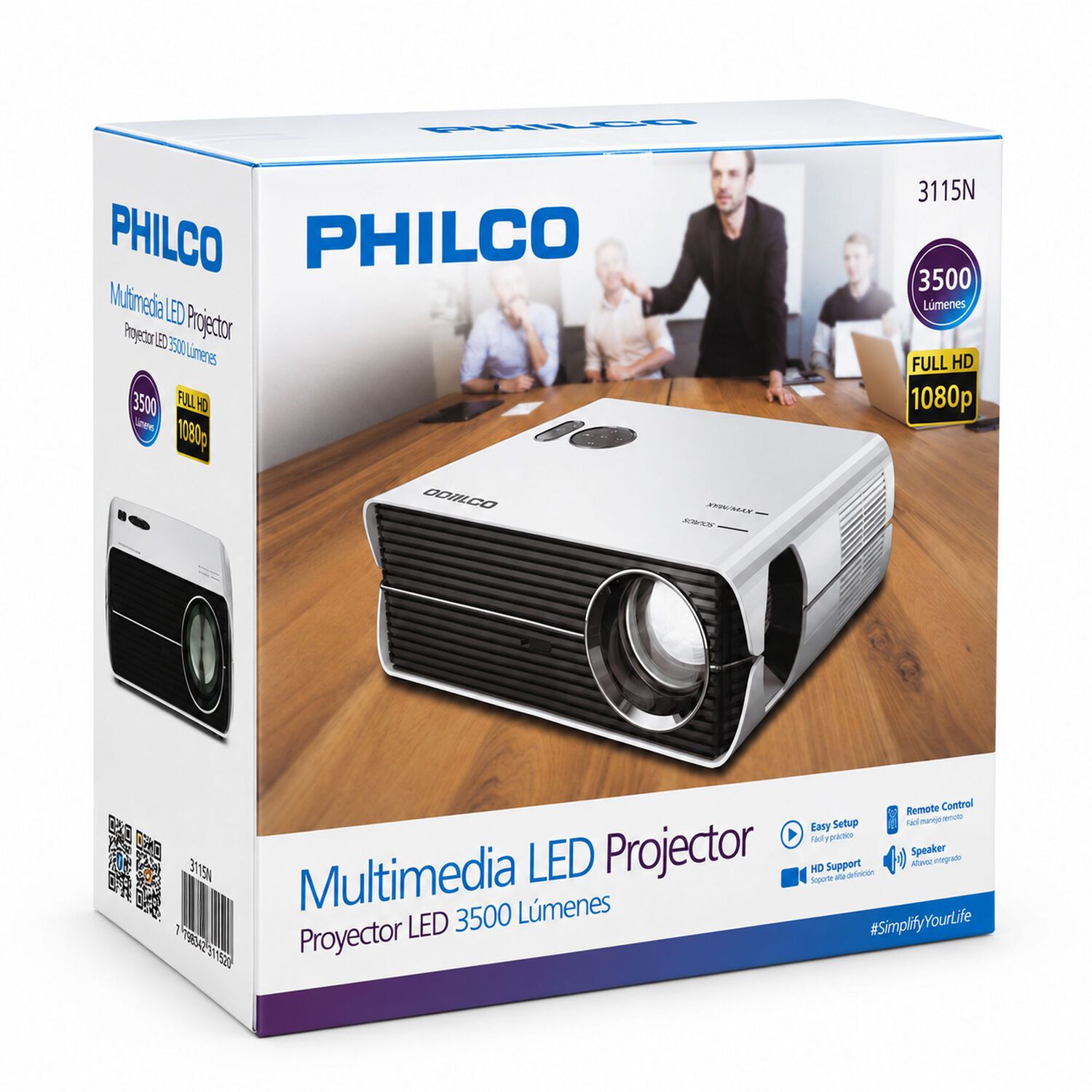 Proyector Philco 3115n Full Hd Led Hdmi Usb Control Remoto image number 7.0