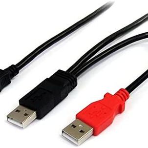 Cable Startech Mini-usb B A Usb-a Doble Largo 1.8m