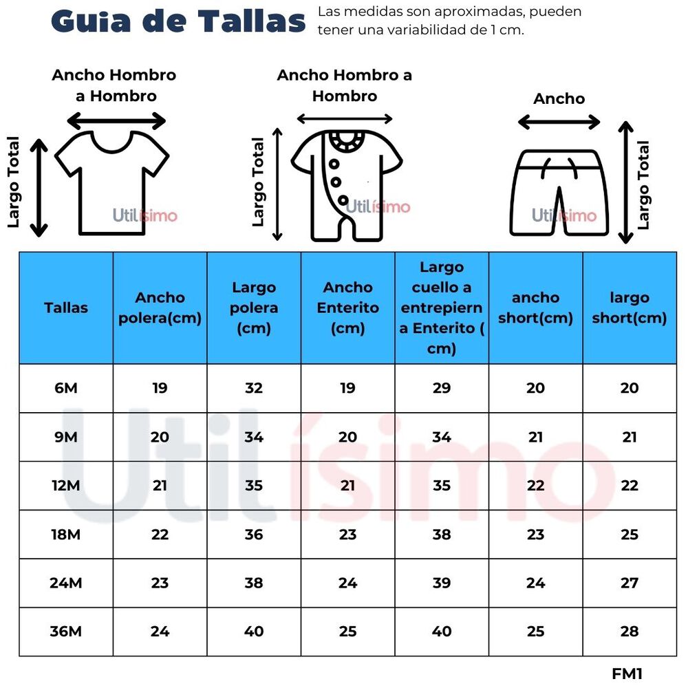 Set 3 Piezas Conjunto Con Enterito Bebe Niño Tedmimak 100% Algodón Rayas Azules image number 1.0