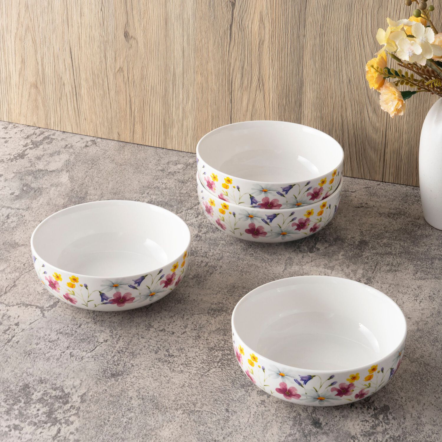 Set De Bowls Casaideal Flor / 4 Piezas image number 1.0