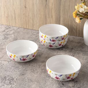 Set De Bowls Casaideal Flor / 4 Piezas