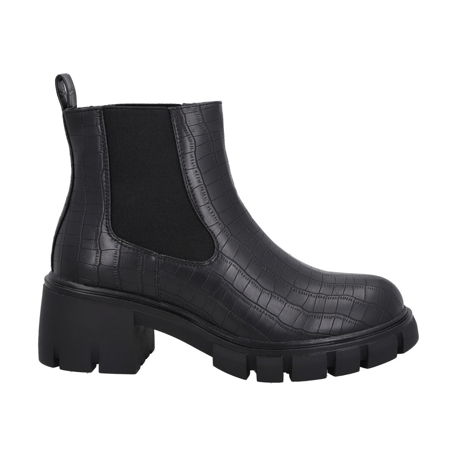 Botin Casual Mujer Negro Plataforma Dona Police image number 0.0