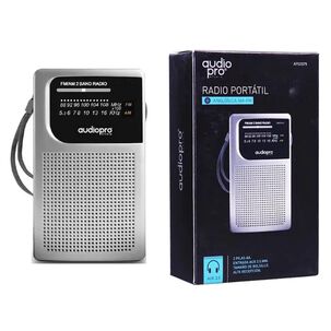 Radio De Bolsillo Portatil Am Fm Gris Ap02079