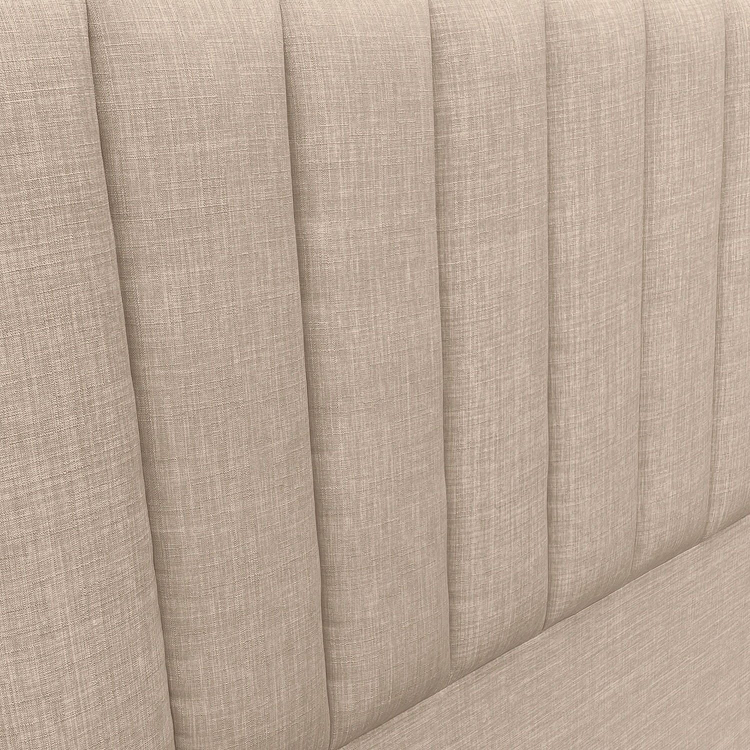 Respaldo De Cama Tubular Vertical Lino Beige 1 Plaza image number 0.0