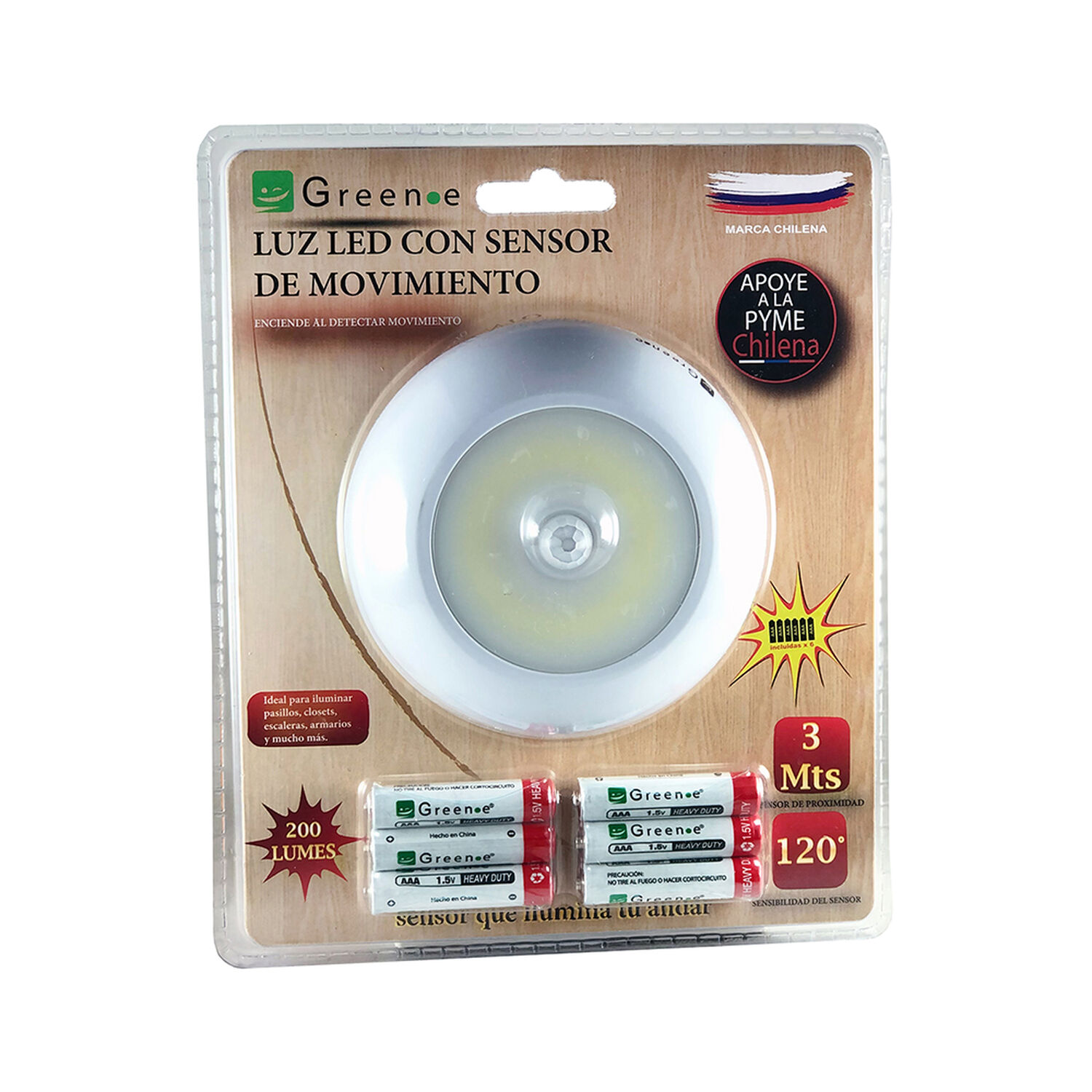 Luz Led Con Sensor De Movimiento Y Proximidad image number 0.0