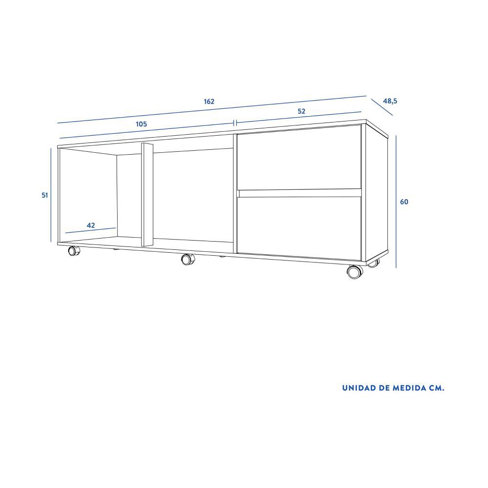 Rack Cic Nash / 2 Puertas / 2 Cajones image number 1.0