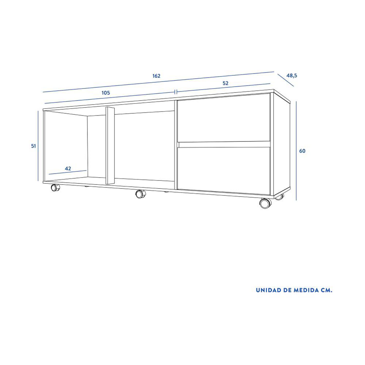 Rack Cic Nash / 2 Puertas / 2 Cajones image number 1.0