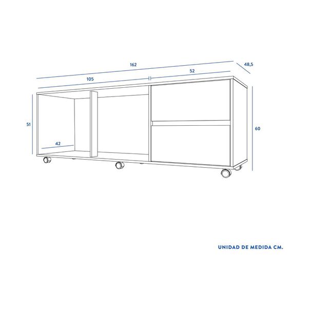 Rack Cic Nash / 2 Puertas / 2 Cajones