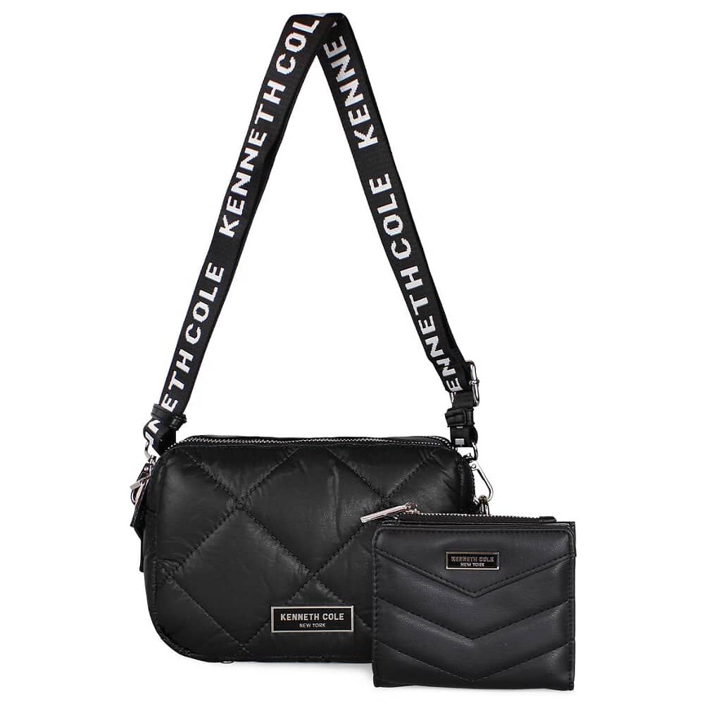 Cartera Acolchada Peyton + Billetera Negra Kenneth Cole image number 0.0