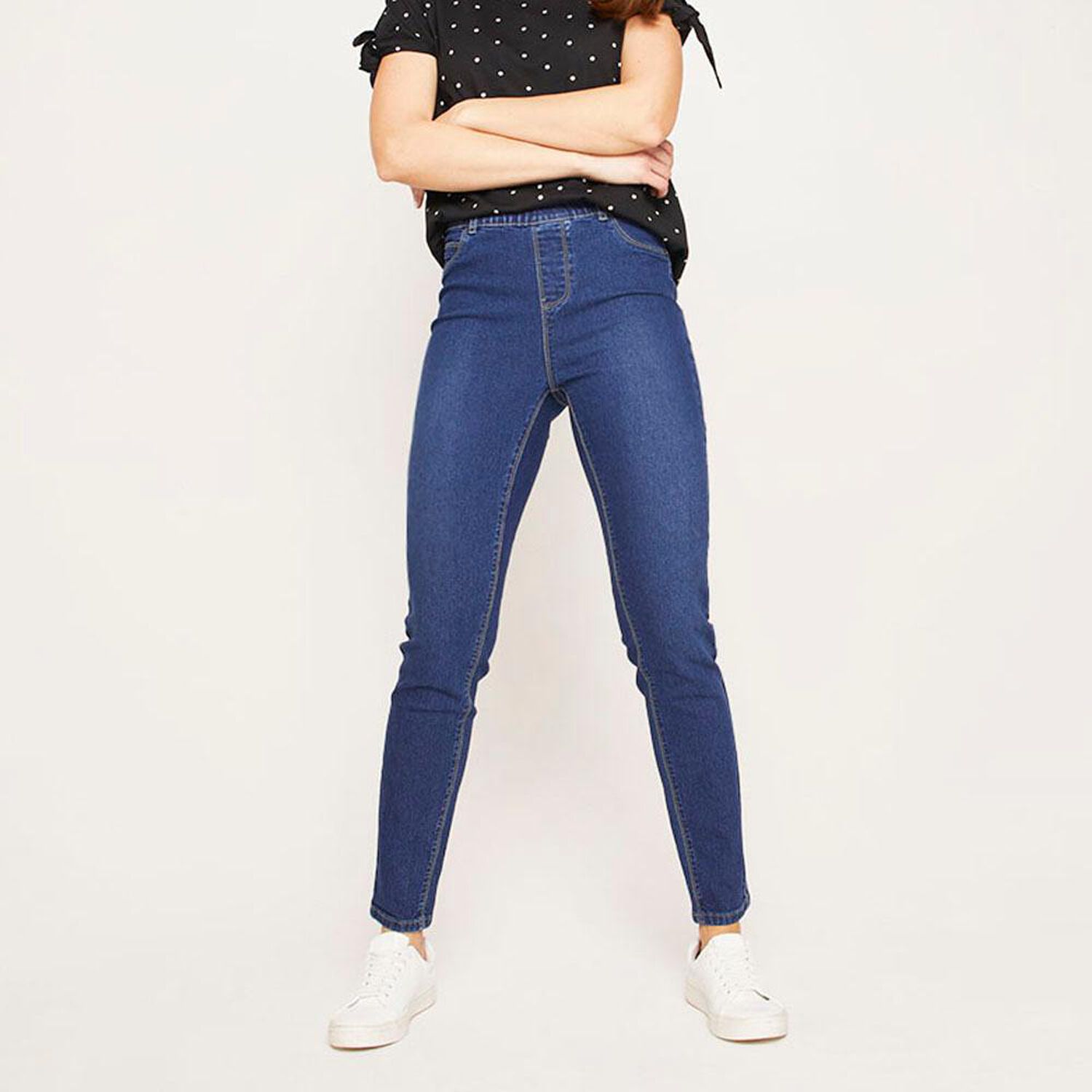 Jegging Tiro Alto Skinny Sin Cierre Mujer Geeps image number 4.0