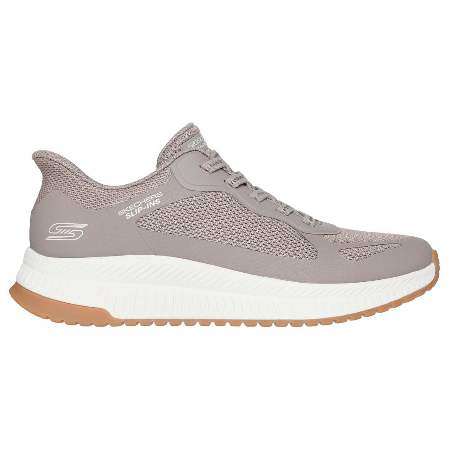 Zapatilla Urbana Mujer Skechers Bobs Squad 4 - Staple Look Taupe image number 1.0