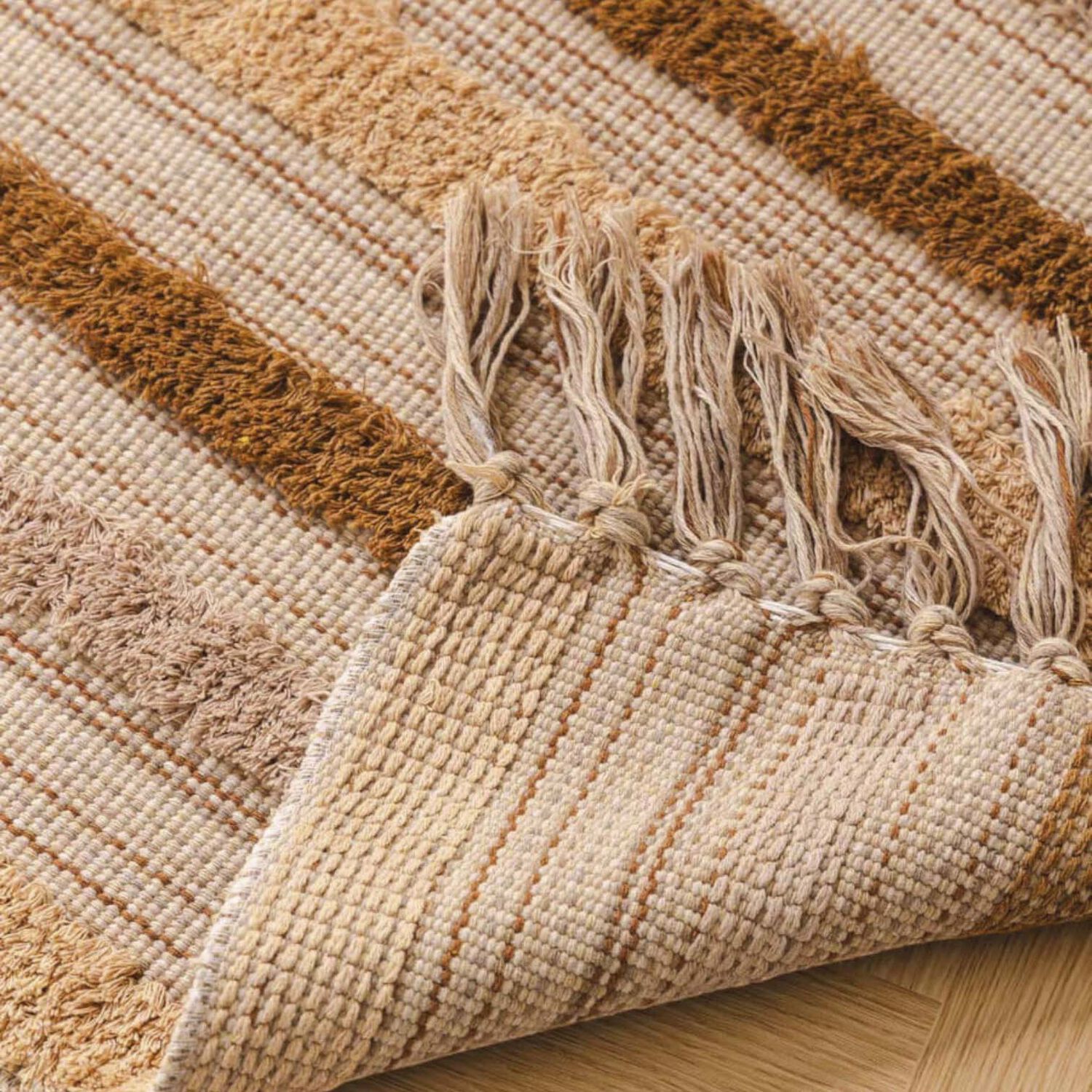 Bajada De Cama Bordada Kilim De Estilo Etnico 60x90cm Md76 image number 3.0