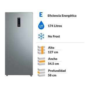 Freezer Vertical Midea MDRU255FEE50 / No Frost / 174 Litros / E