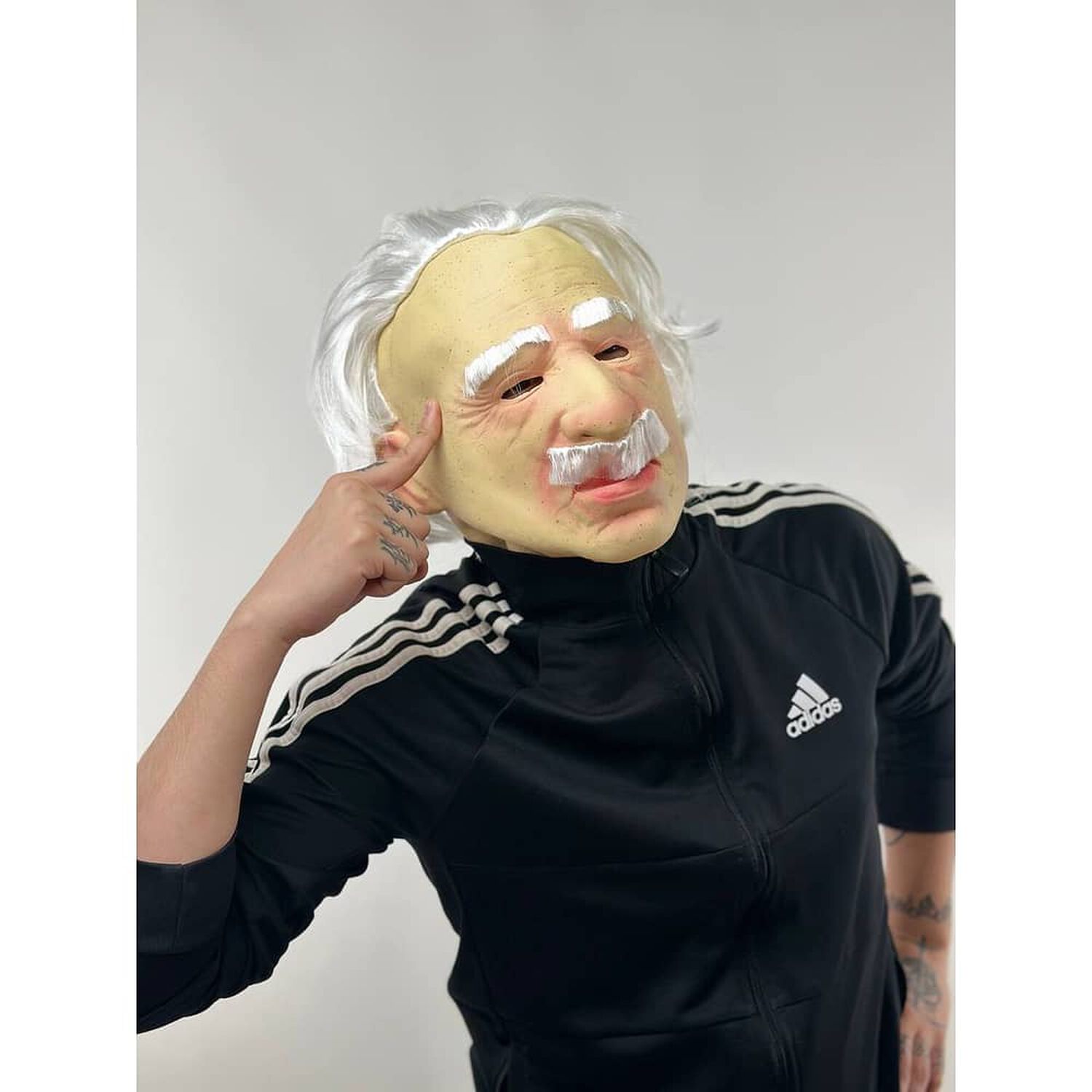 Mascara Albert Einstein Cosplay Disfraz Genio Fisico image number 3.0