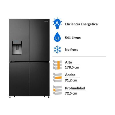 Refrigerador French Door Hisense RC-68WCID / No Frost / 541 Litros / A+
