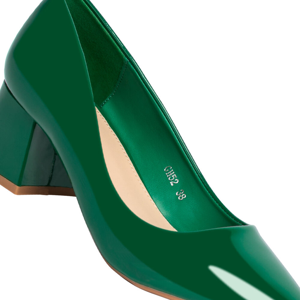 Zapatos Taco Verde Oficina Weide Gh52 image number 5.0