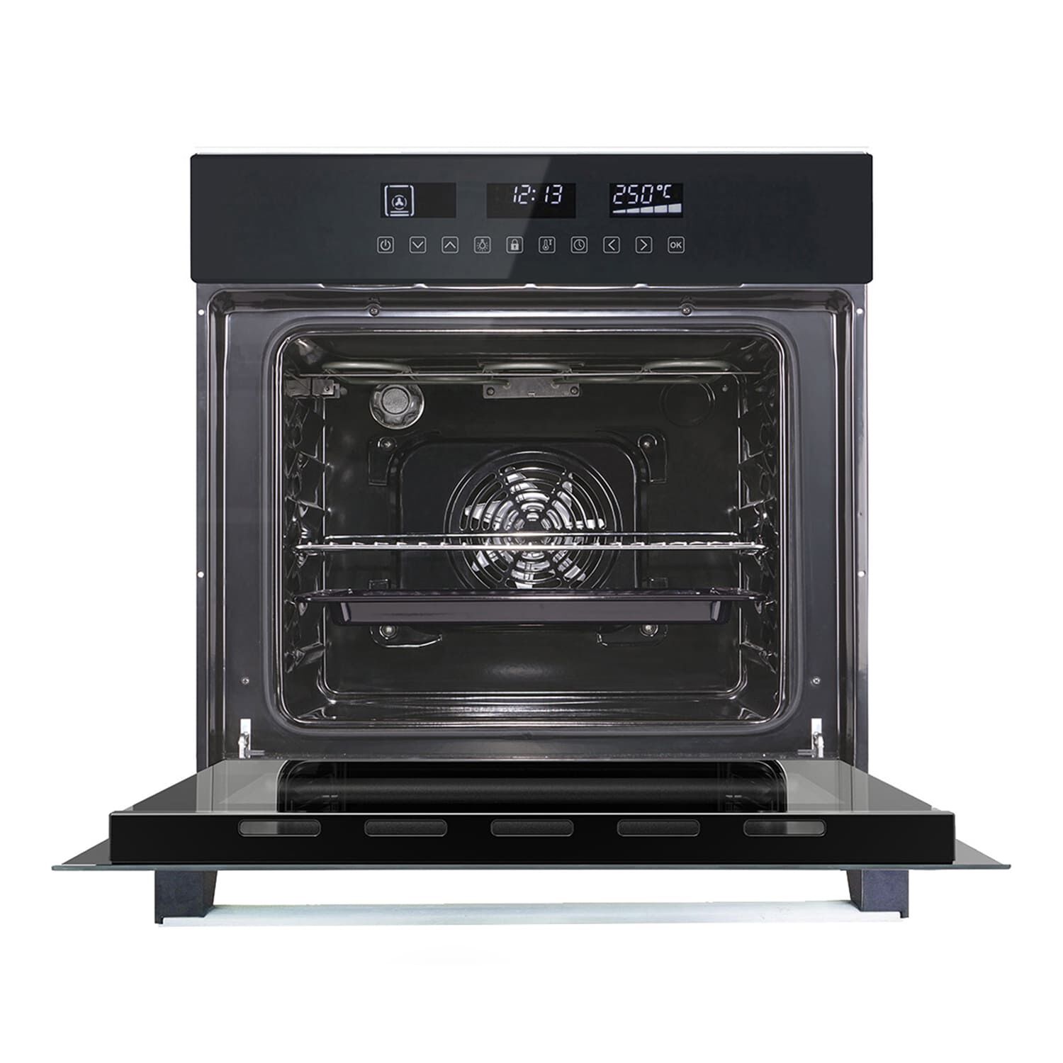 Horno El&eacute;ctrico Empotrable Grner Black Touch Triple Vidrio 10f 59l image number 2.0