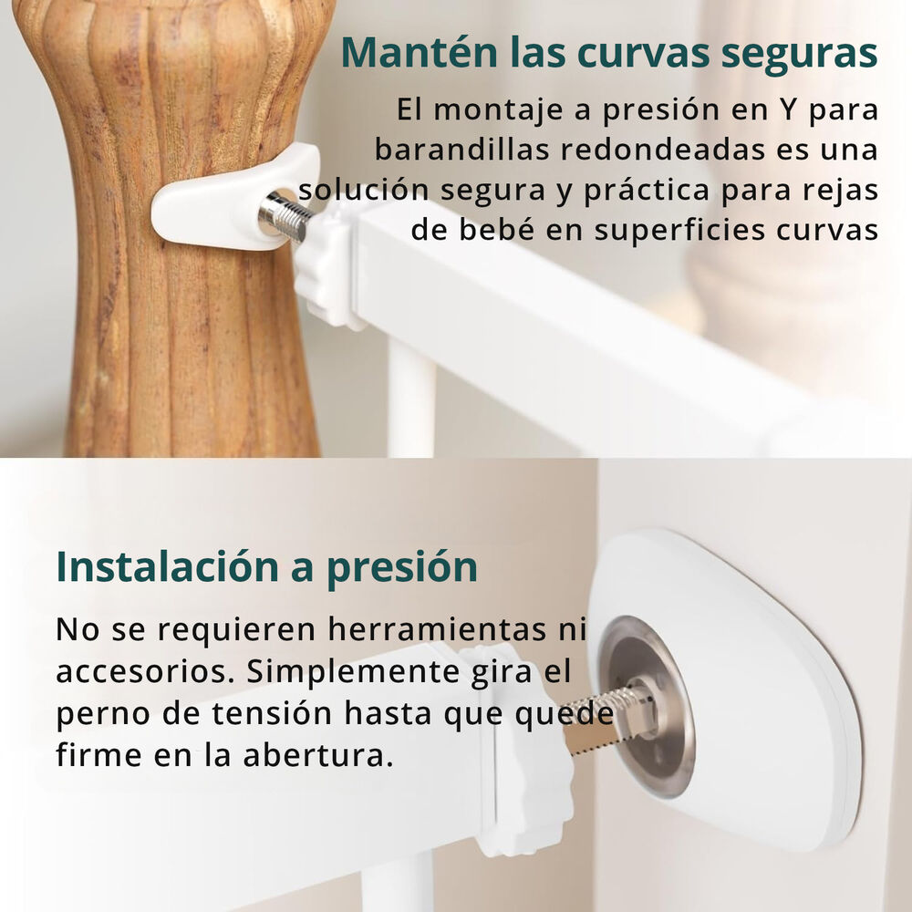 Reja De Seguridad Escalera Puerta Bebés Y Mascotas image number 4.0