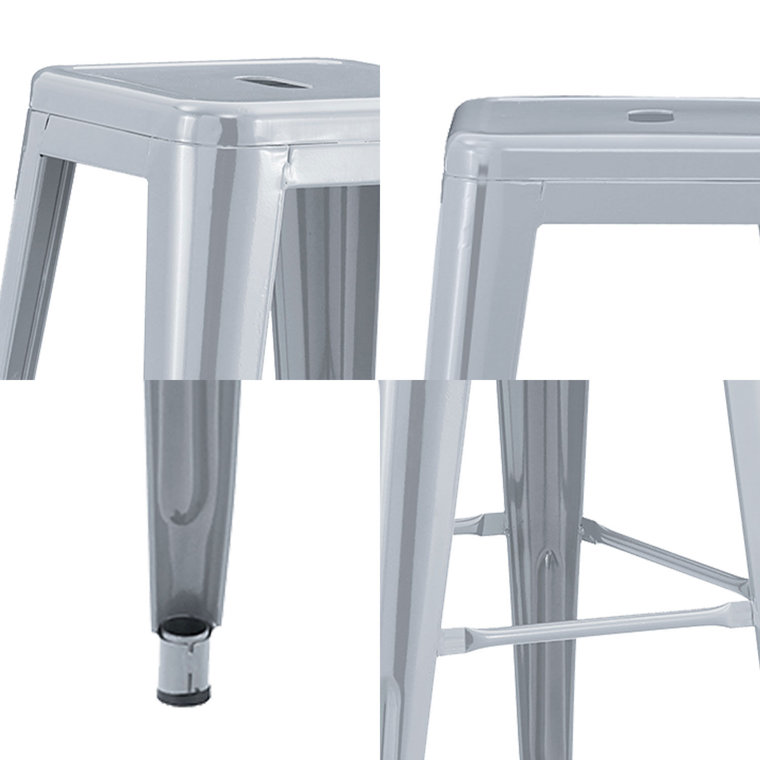 Piso De Bar Metal Tolix Gris image number 4.0