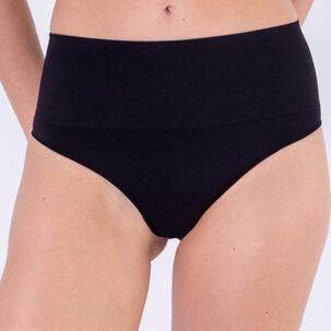 Calzón Cintura Alta Sin Costura - Negro 2rios