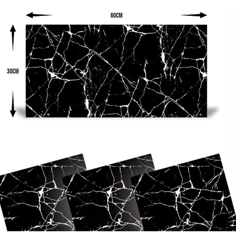 X12 Palmetas Adhesivas Laminas De Pared Mural 30x60cm 2mt2 image number 3.0