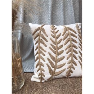 Cojin Con Detalles En Yute 45x45cm - Espiga