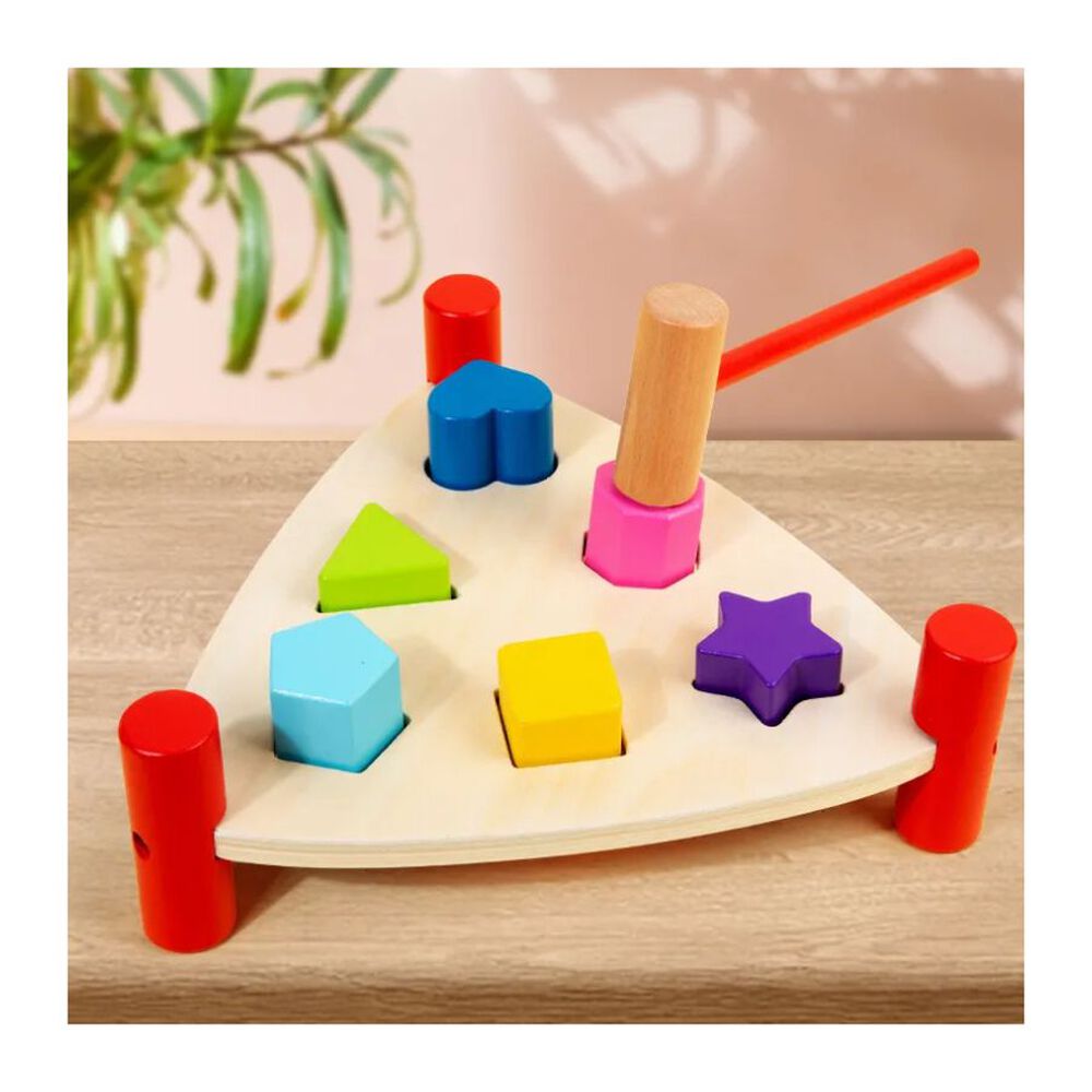 Juguete De Encaje Martillo De Figuras Geom&eacute;tricas image number 2.0