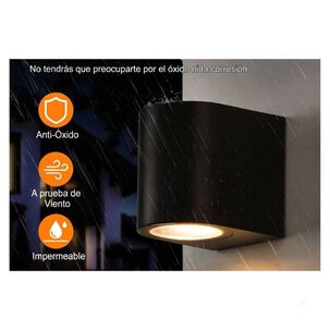 Foco Aplique Led De Pared Exterior Terraza Fachada Impermeable